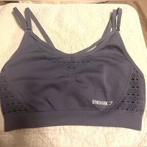 Gymshark Women's Charcoal Sports Bra Medium